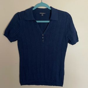 Vintage Brooks Brothers Silk Knitted Polo Shirt